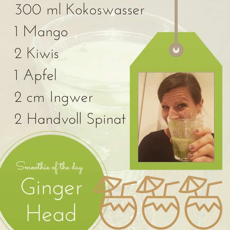Ginger Head – Smoothie für Power und Immunstärke