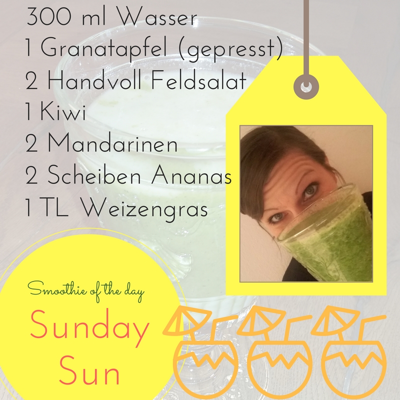 Mein Smoothie des Tages: Sunday Sun :)