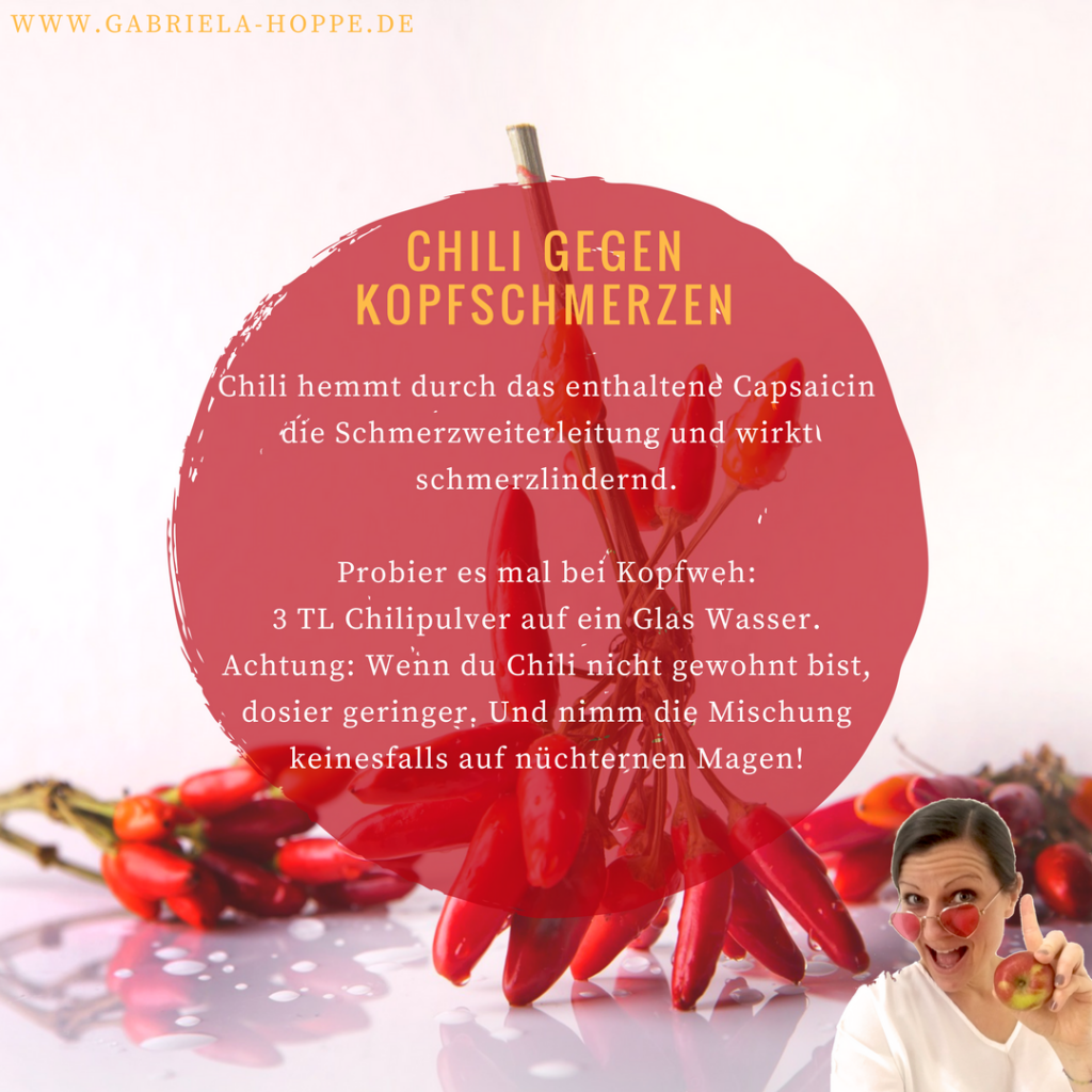 Chili gegen Kopfschmerzen - gesunde Ernährung mit Dr. Gabriela Hoppe