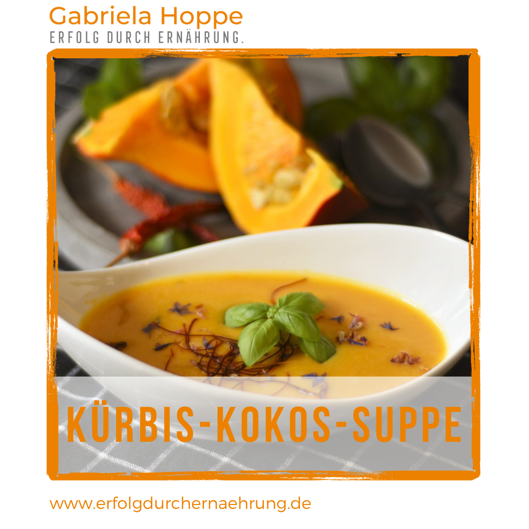 Kürbis-Kokos-Suppe – vegane, leckere Herbst-Suppe