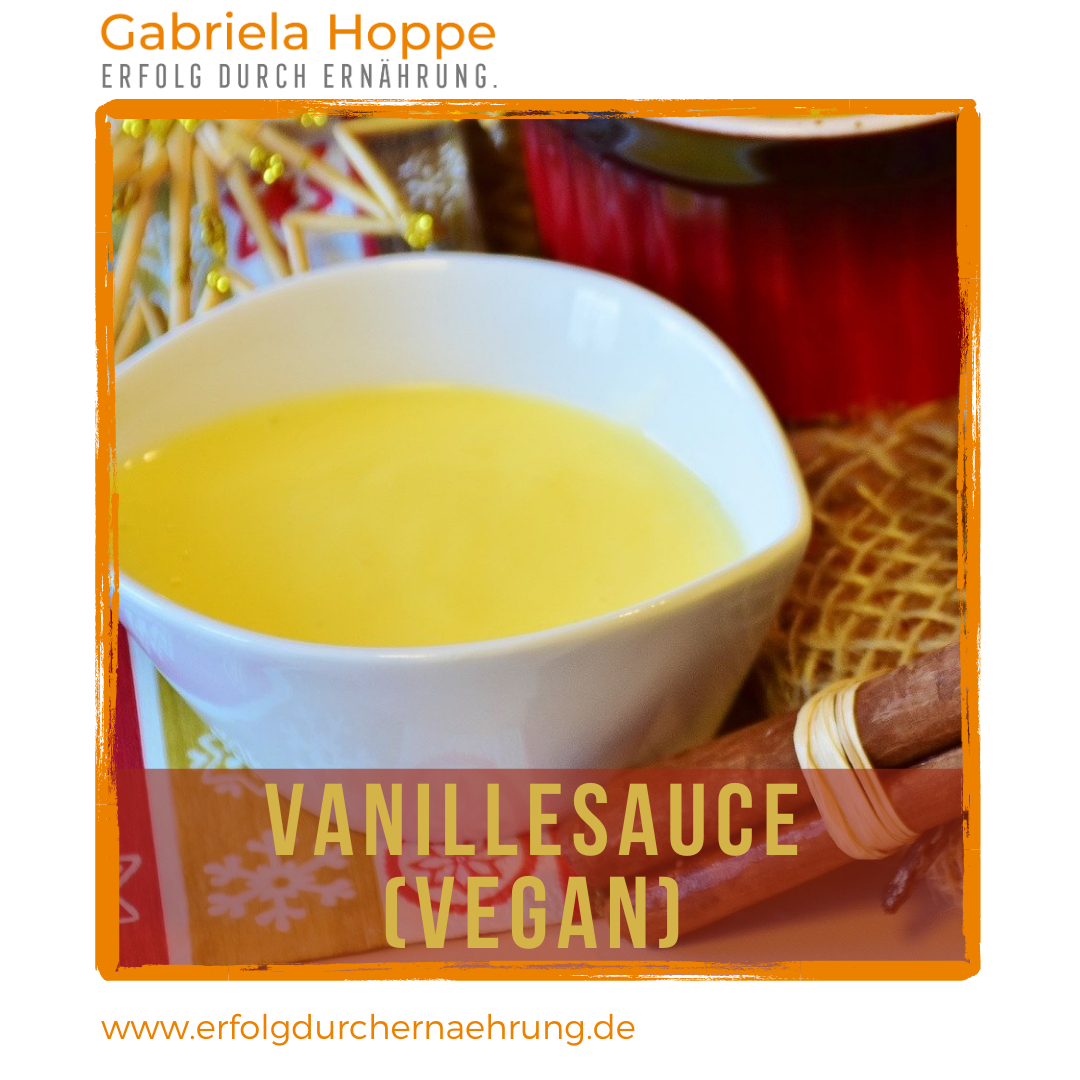 Vegane Vanillesauce – lecker zu Bratapfel und Obstkompott