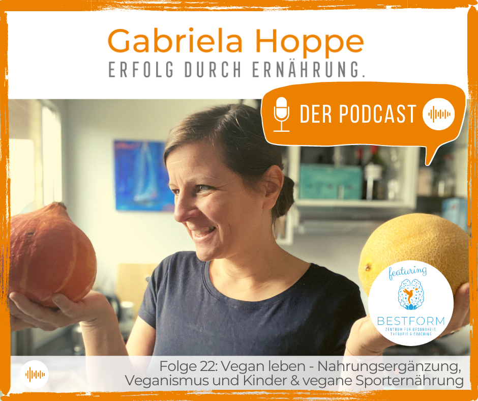 #22: Vegan leben – Nahrungsergänzung, Veganismus und Kinder & vegan im Leistungssport | Podcast „Erfolg durch Ernährung“