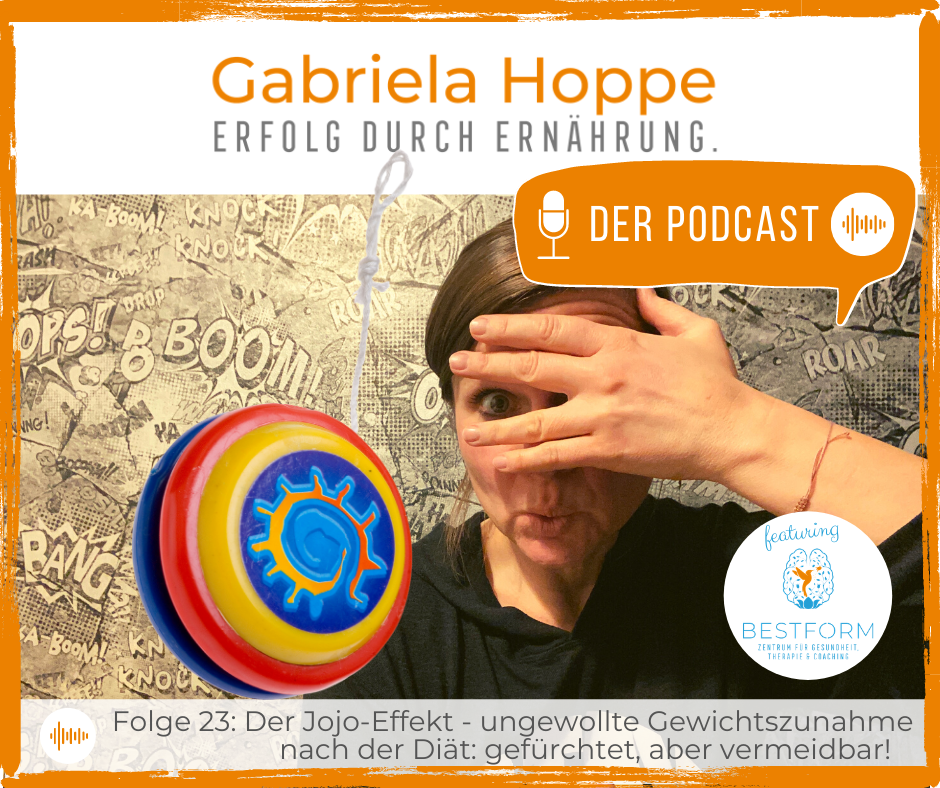 Der Ernährungs-Podcast Erfolg durch Ernährung mit Dr. Gabriela Hoppe | Erfolg durch Ernährung | Ernährungsspezialistin & Heilpraktikerin - Hintergrundbild by GH & Canva