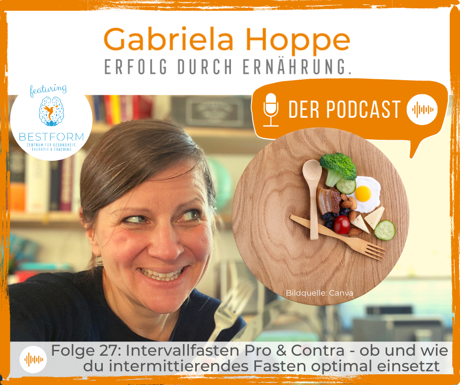 Der Ernährungs-Podcast Erfolg durch Ernährung mit Dr. Gabriela Hoppe | Erfolg durch Ernährung | Ernährungsspezialistin & Heilpraktikerin - Hintergrundbild by GH