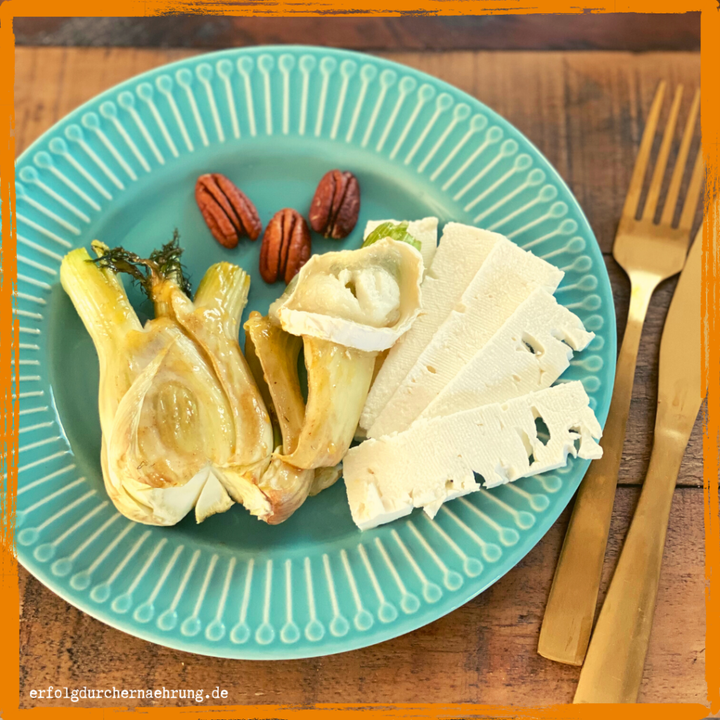 Gesunde Rezepte - gebackener Fenchel mit Ziegenkäse mit Dr. Gabriela Hoppe | Erfolg durch Ernährung | Deine Ernährungsspezialistin & Heilpraktikerin in Hannover/Isernhagen | Bild by Gabriela Hoppe