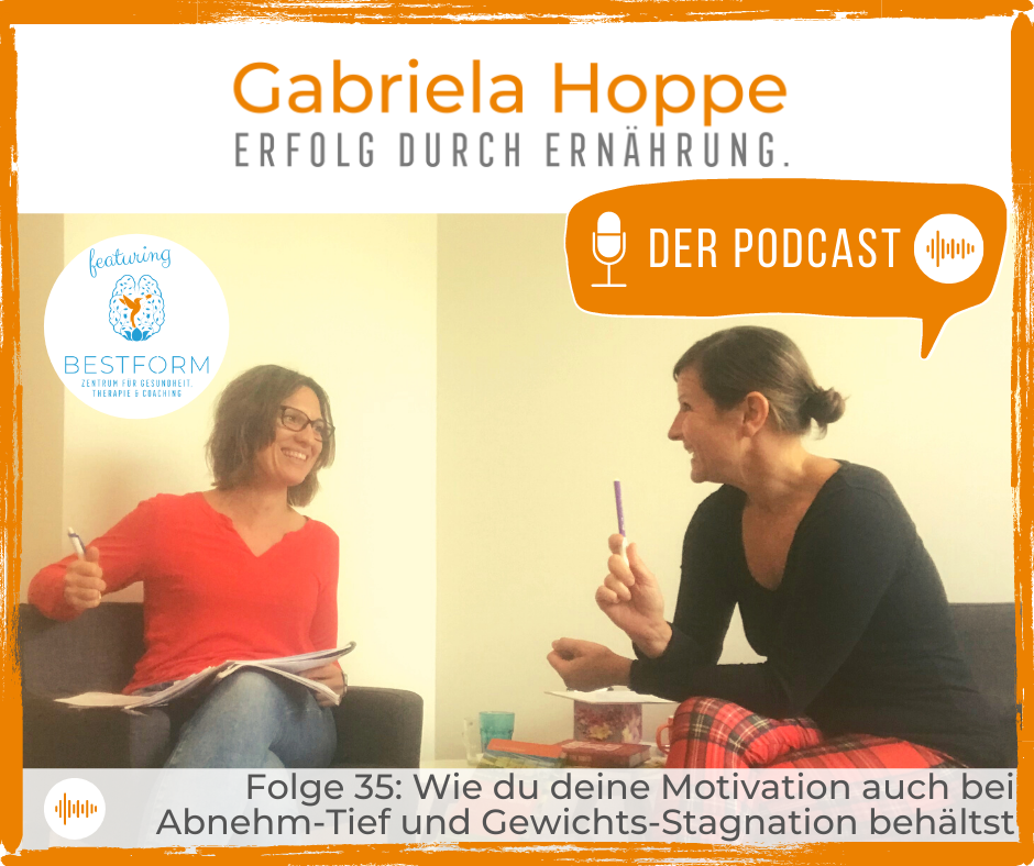 Folge 35: Wie du deine Motivation auch bei Abnehm-Tief und Gewichts-Stagnation behältst | Podcast „Erfolg durch Ernährung“