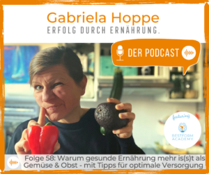 Der Ernährungs-Podcast Erfolg durch Ernährung mit Dr. Gabriela Hoppe | Erfolg durch Ernährung | Ernährungsspezialistin & Heilpraktikerin - Hintergrundbild by Gabriela Hoppe