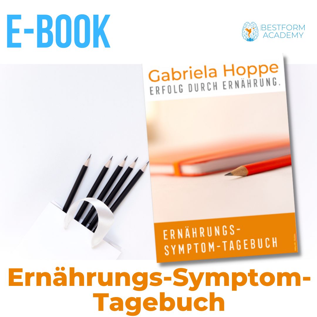 Das Ernährungs-Symptom-Tagebuch - ein E-Book von Erfolg durch Ernährung / Dr. Gabriela Hoppe | Erfolg durch Ernährung | Ernährungsspezialistin & Heilpraktikerin - Hintergrundbild by Canva
