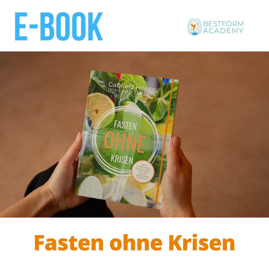 E-Book Fasten ohne Krisen von Dr. Gabriela Hoppe | Erfolg durch Ernährung | Ernährungsspezialistin & Heilpraktikerin - Hintergrundbild by Canva