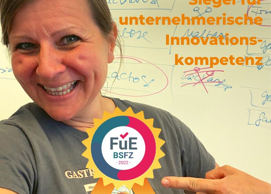 Siegel für unternehmerische Innovationskompetenz für meine SIBO-Forschung!