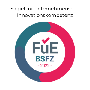 BSFZ-Siegel Forschungszulage Unternehmerische Innovationskompetenz für Dr. Gabriela Hoppe | Erfolg durch Ernährung - Behandlungsschema SIBO & Reizdarm