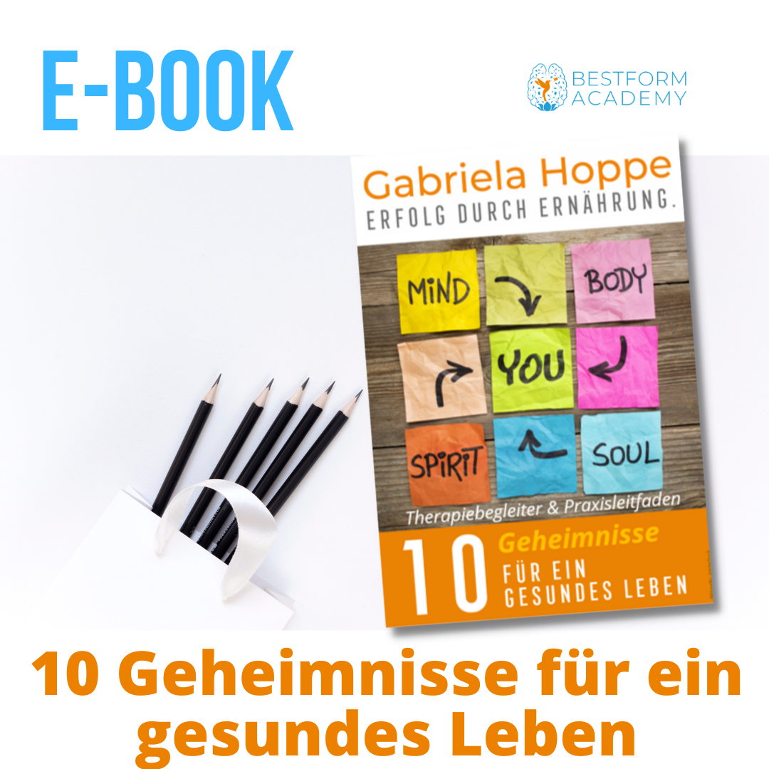 Gesundes Leben - E-Book von Dr. Gabriela Hoppe | Erfolg durch Ernährung | Ernährungsspezialistin & Heilpraktikerin - Hintergrundbild by Canva