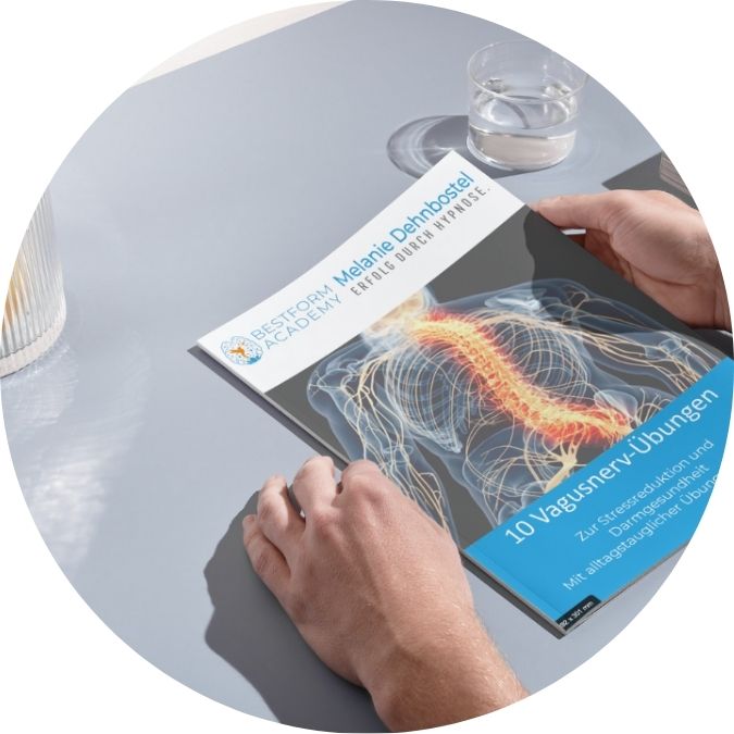E-Book Vagusnerv Vagusnerv-Übungen mit Melanie Dehnbostel und Dr. Gabriela Hoppe | Erfolg durch Ernährung | Ernährungsspezialistin & Heilpraktikerin - Hintergrundbild by Canva