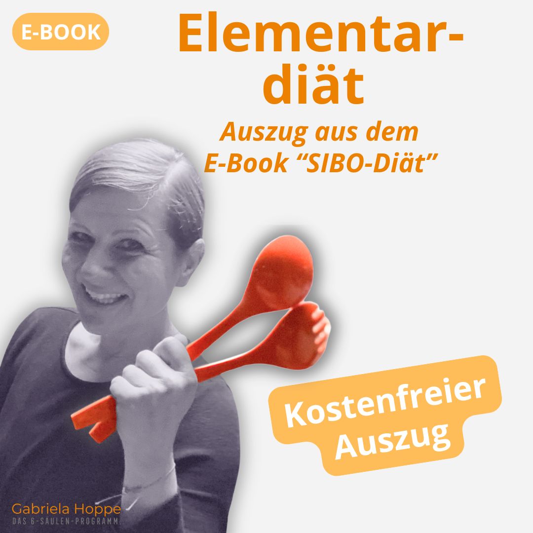 Produktbild E-Book Elementardiät Elementardiät, SIBO-Diät, Reizdarm & SIBO verstehen mit Dr. Gabriela Hoppe | Spezialistin für Reizdarm und Fehlbesiedlung & Heilpraktikerin - Bild by Dr. Gabriela Hoppe