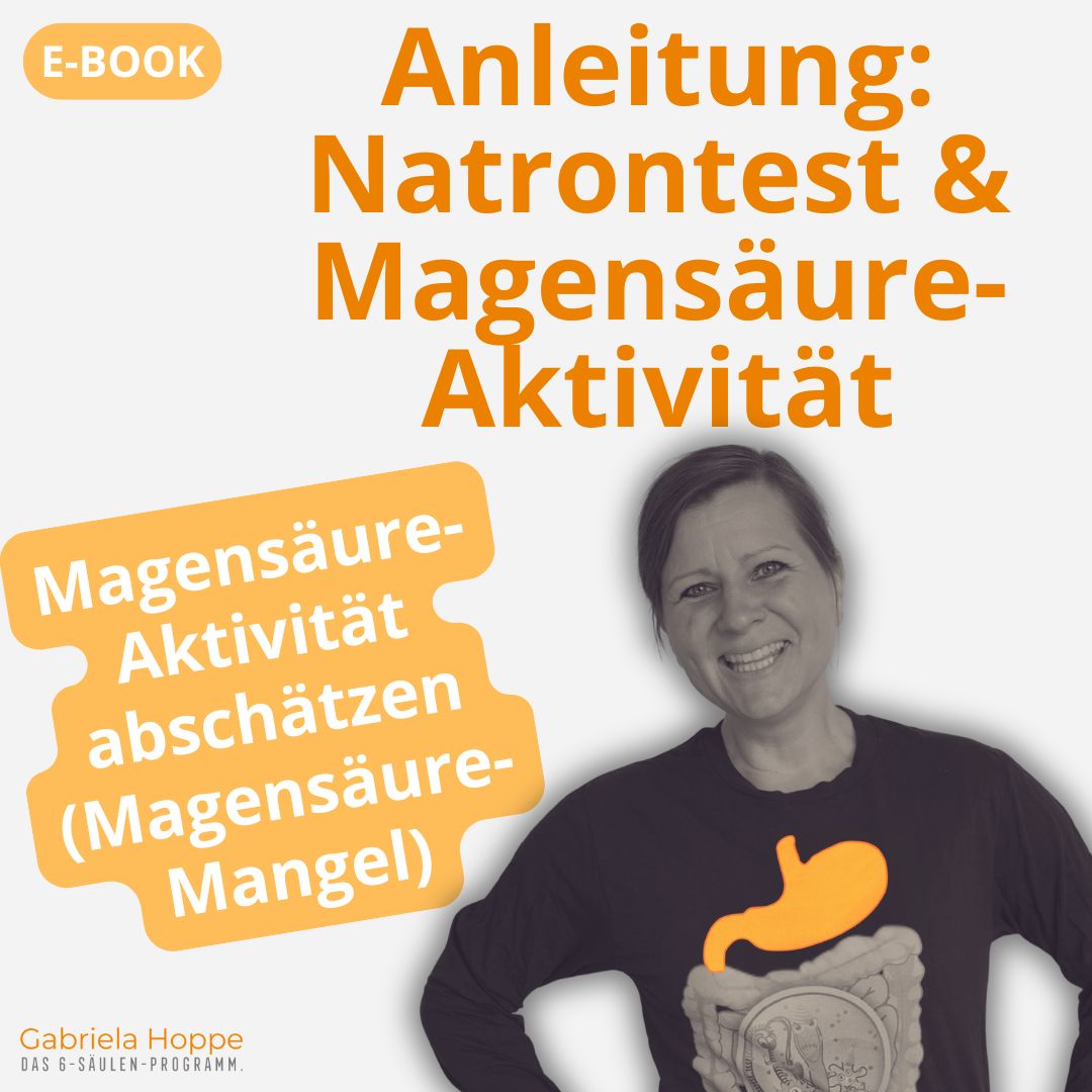 Produktbild E-Book Magensäuremangel abschätzen Magensäure, Verdauung, Reizdarm & SIBO verstehen mit Dr. Gabriela Hoppe | Spezialistin für Reizdarm und Fehlbesiedlung & Heilpraktikerin - Bild by Dr. Gabriela Hoppe